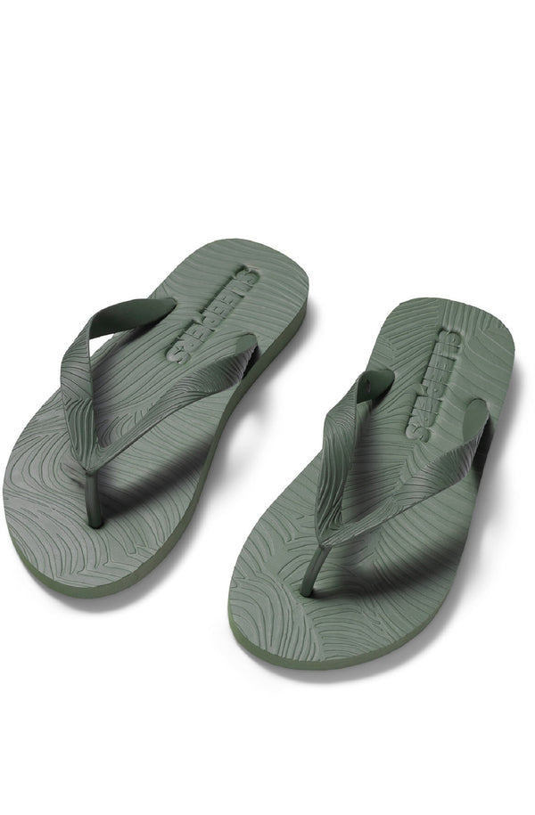 SLEEPERS Unisex Classic Green Flip Flops