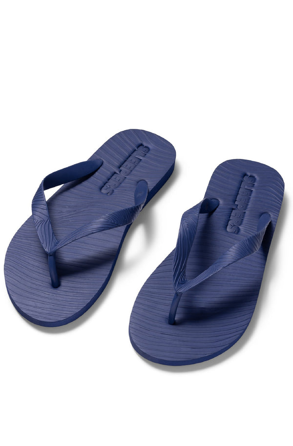 SLEEPERS Unisex Classic Navy Blue Flip Flops