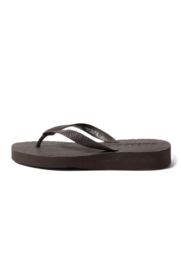 SLEEPERS Women Tapered Platform Brown Flip Flops