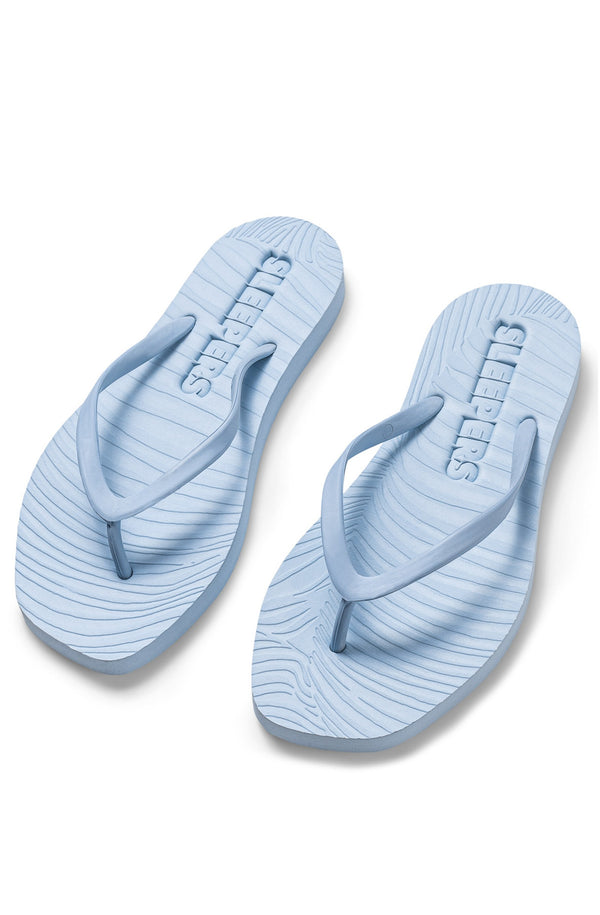 SLEEPERS Women Tapered Angel Blue Flip Flops