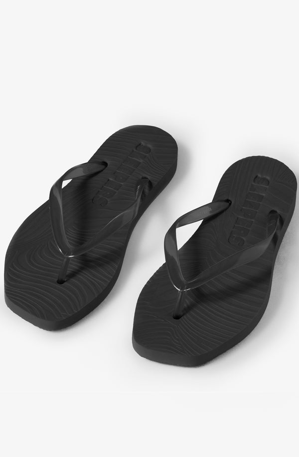 SLEEPERS Women Tapered Black Transparent Flip Flops