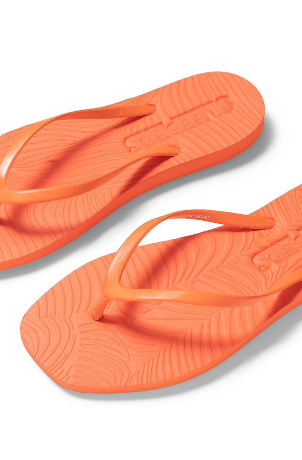 SLEEPERS Women Tapered Orange Flip Flops
