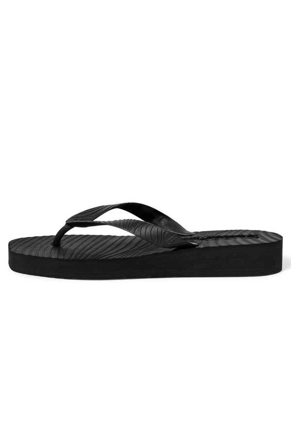 SLEEPERS Women Tapered Platform Black Flip Flops