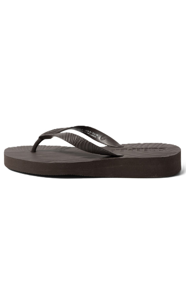 SLEEPERS Women Tapered Platform Brown Flip Flops