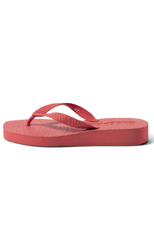 SLEEPERS Women Tapered Platform Red Flip Flops