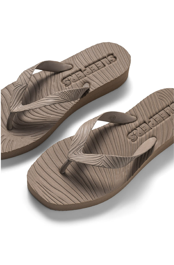 SLEEPERS Women Tapered Platform Sand Flip Flops