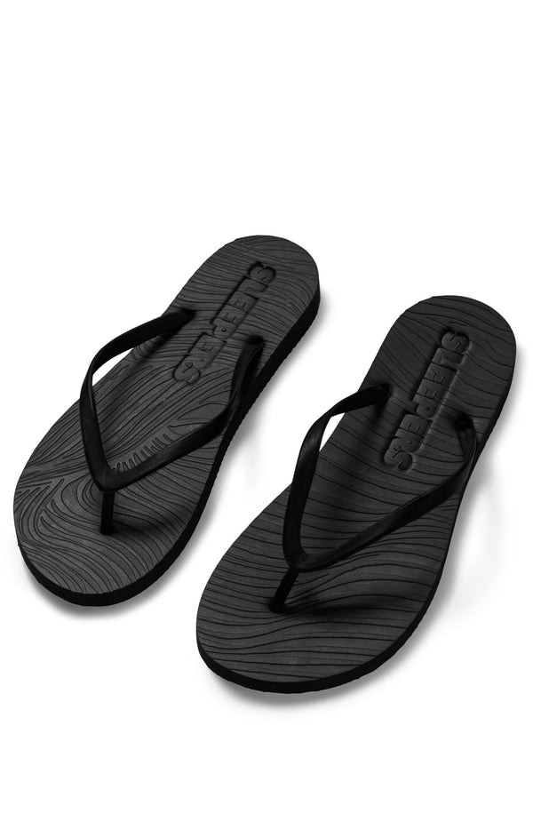 SLEEPERS Women Slim Black Flip Flops