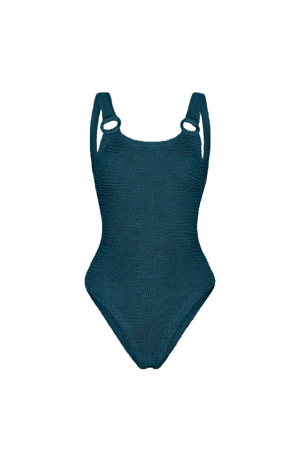 PARAMIDONNA Women Sophia Midnight Open Back One-Piece Swimsuit