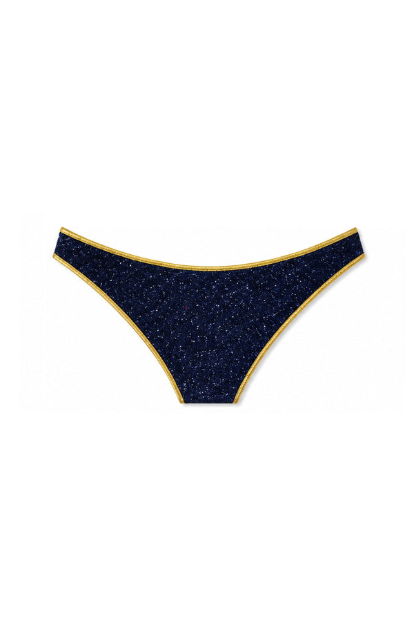 LULI FAMA Women Stardust High Leg Brazilian Bikini Bottom