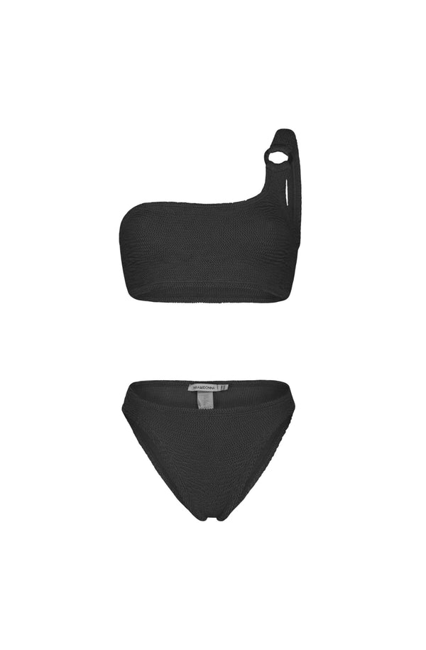 PARAMIDONNA Women Stassie Black One-Shoulder Bikini