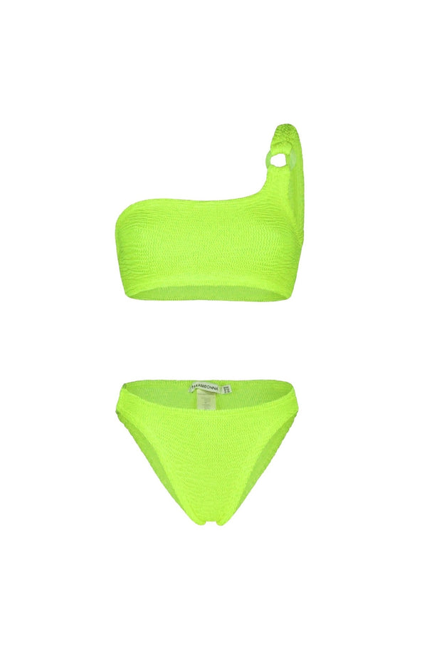 PARAMIDONNA Women Stassie Pistachio One-Shoulder Bikini