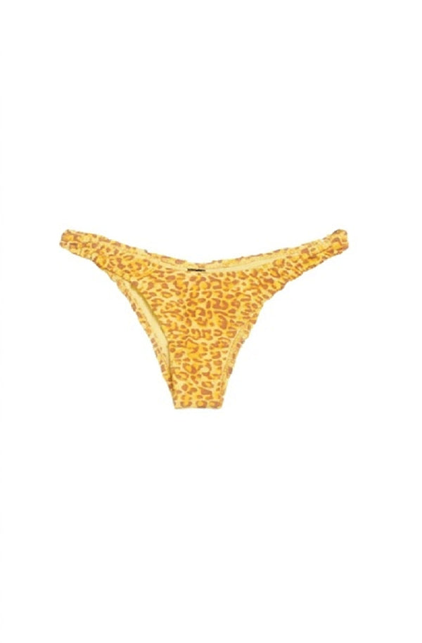 KENDALL & KYLIE Women Sun Leopard Double Gather Bikini Bottom
