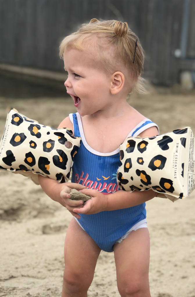 SWIM ESSENTIALS Leopard Inflatable Swimming Armbands 0-2 Years