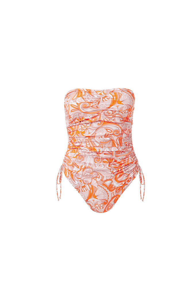 MELISSA ODABASH Sydney Orange Mirage Swimsuit