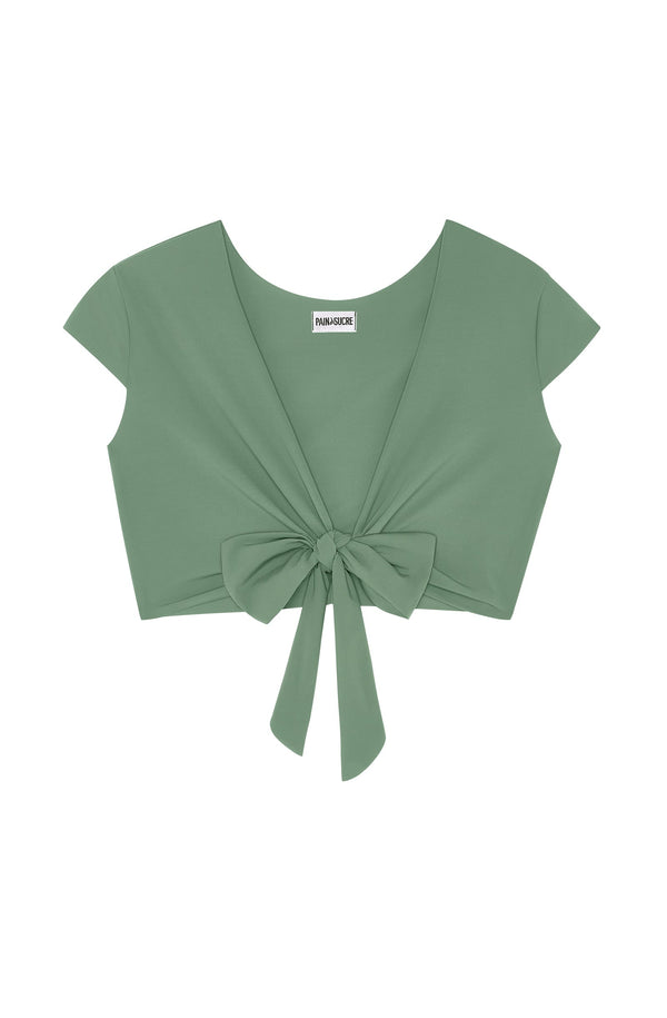 PAIN de SUCRE  Women Tako Almond Wrap Crop Top