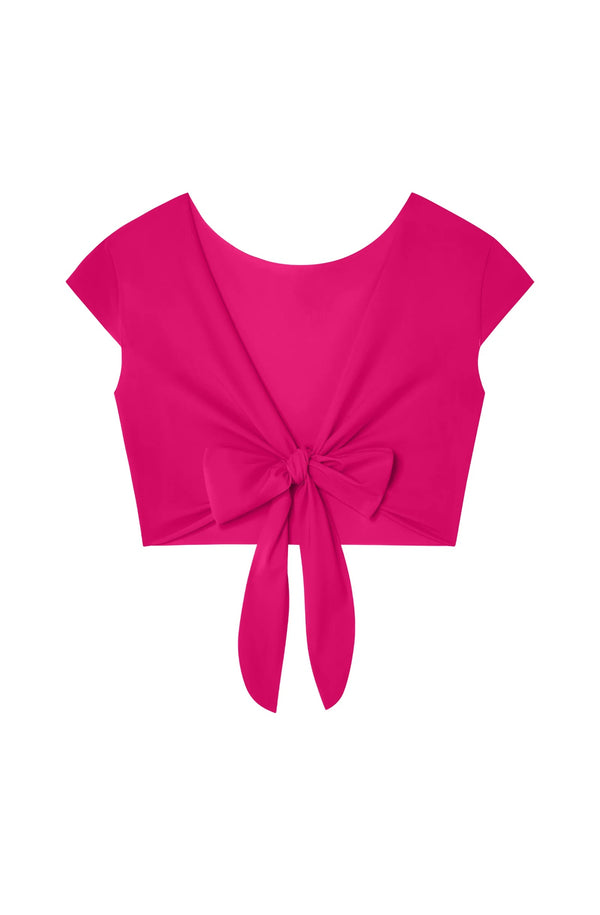 PAIN de SUCRE Women Tako Raspberry Wrap Crop Top