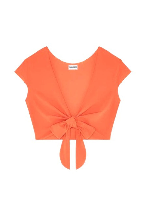 PAIN de SUCRE  Women Paprika Tako Wrap Crop Top