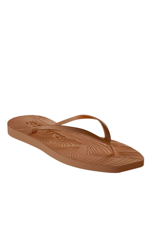 SLEEPERS Women Tapered Brown Flip Flops