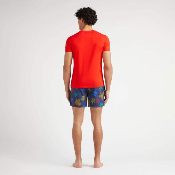 VILEBREQUIN Men Organic T-Shirt Placed Embroidered Turtle