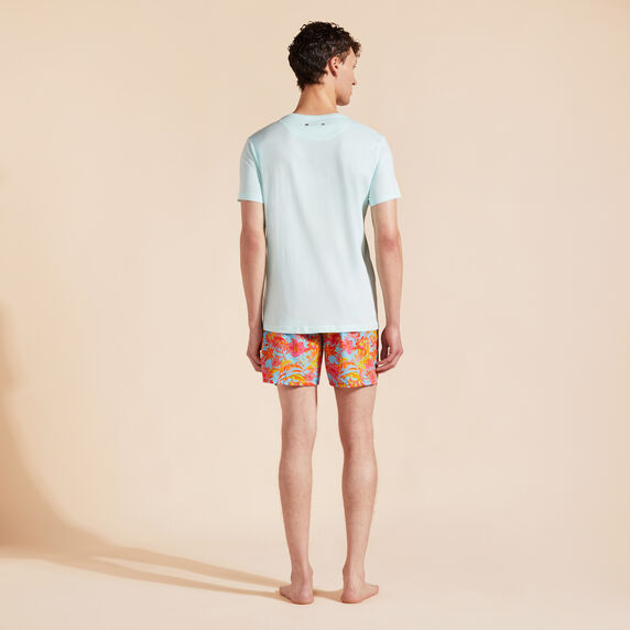 VILEBREQUIN Men Organic Cotton T-Shirt Tahiti Flowers