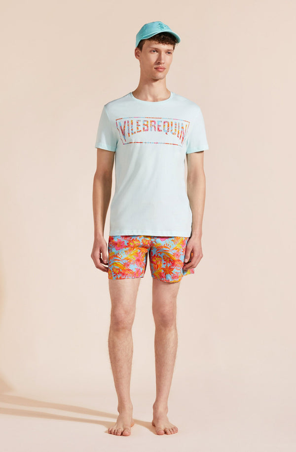 VILEBREQUIN Men Organic Cotton T-Shirt Tahiti Flowers