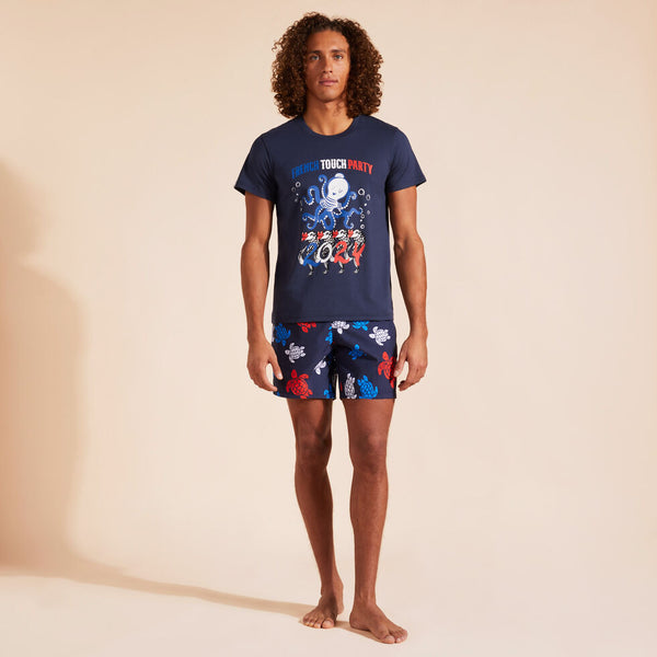 VILEBREQUIN Men Organic Cotton T-Shirt French History