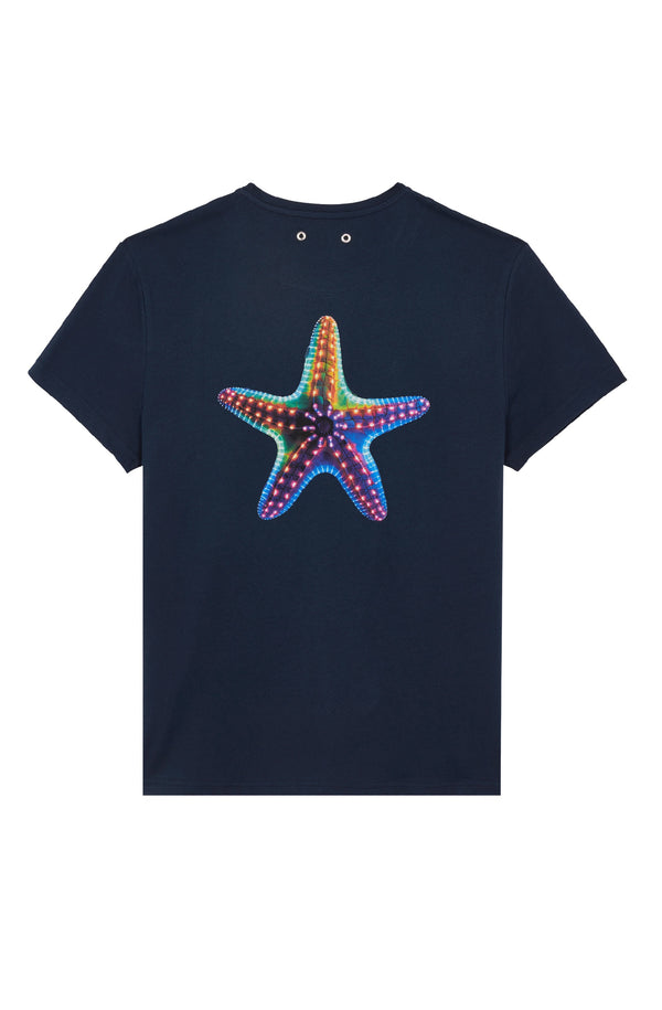 VILEBREQUIN Men Organic Cotton T-Shirt Disco Stars