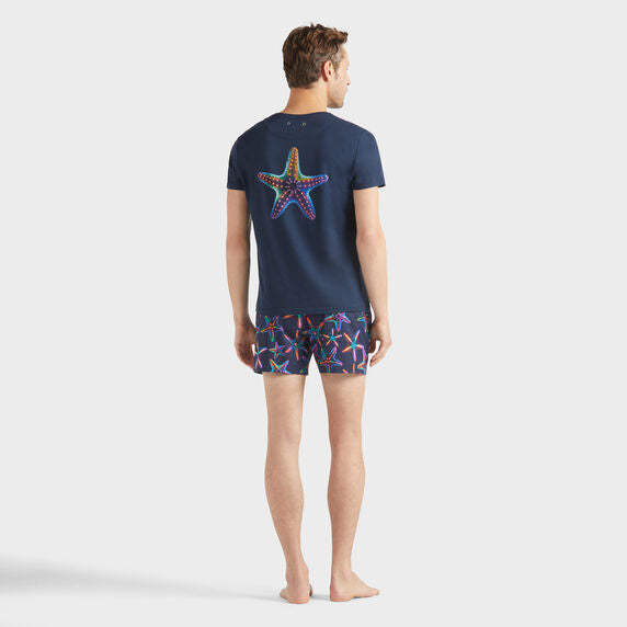 VILEBREQUIN Men Organic Cotton T-Shirt Disco Stars