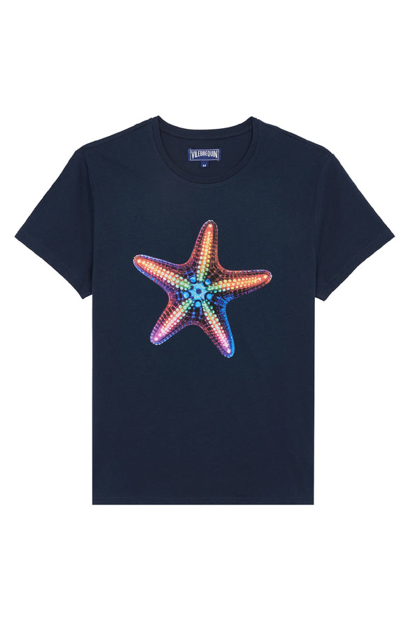 VILEBREQUIN Men Organic Cotton T-Shirt Disco Stars