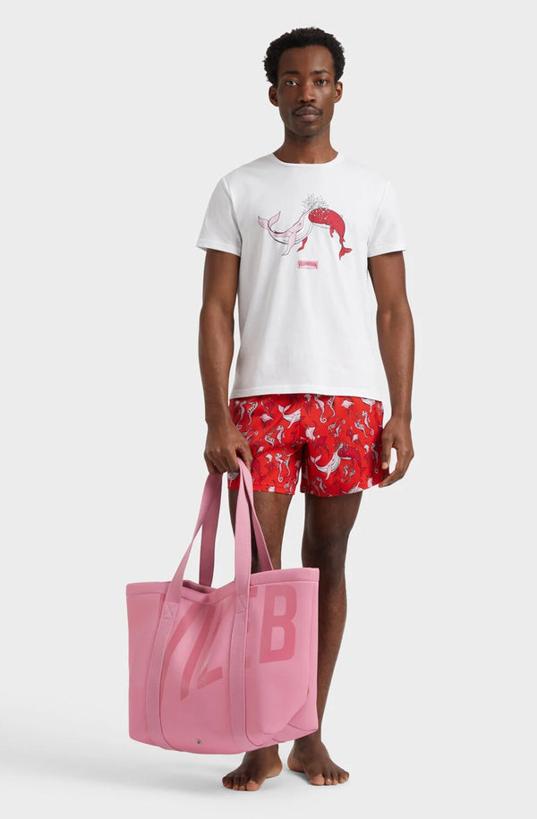 VILEBREQUIN Men Organic Cotton Tee Shirt Whales Love
