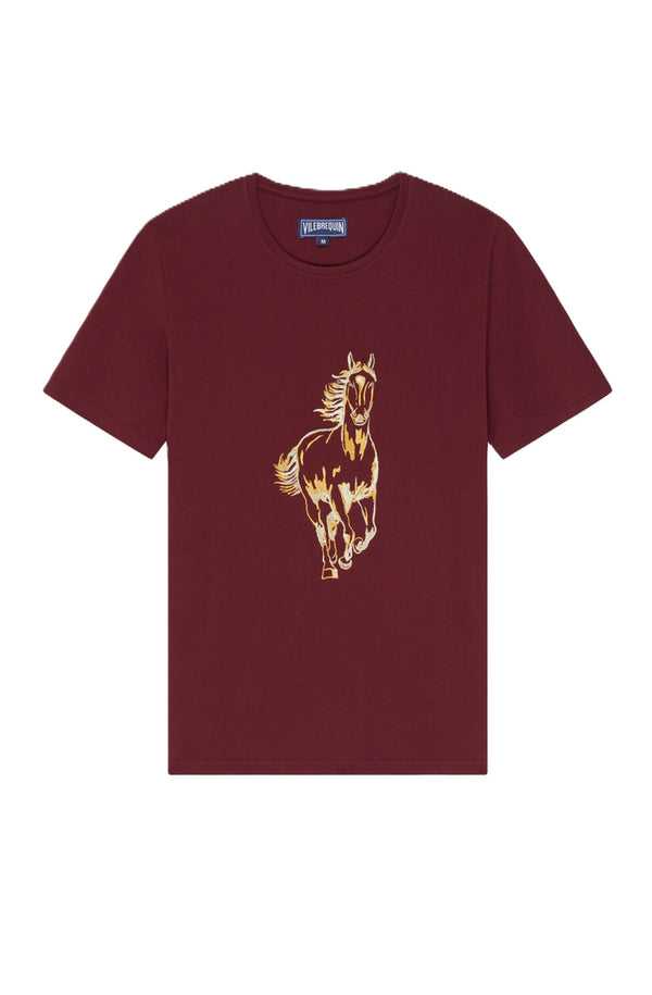 VILEBREQUIN Men Organic Cotton Embroidered T-Shirt Year of the Horse
