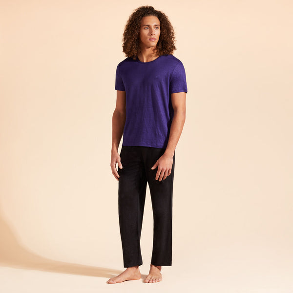 VILEBREQUIN Men Linen Jersey T-Shirt Solid