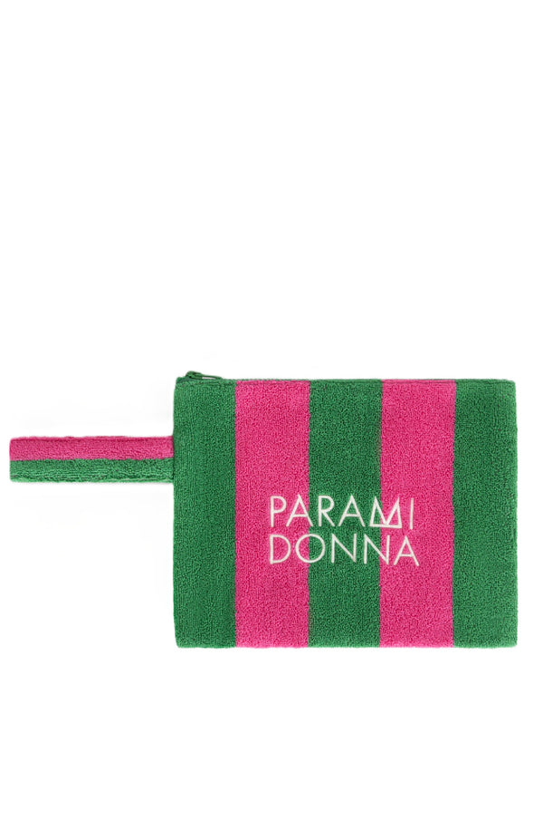 PARAMIDONNA Women Toiletry Bag Fuchsia Emerald