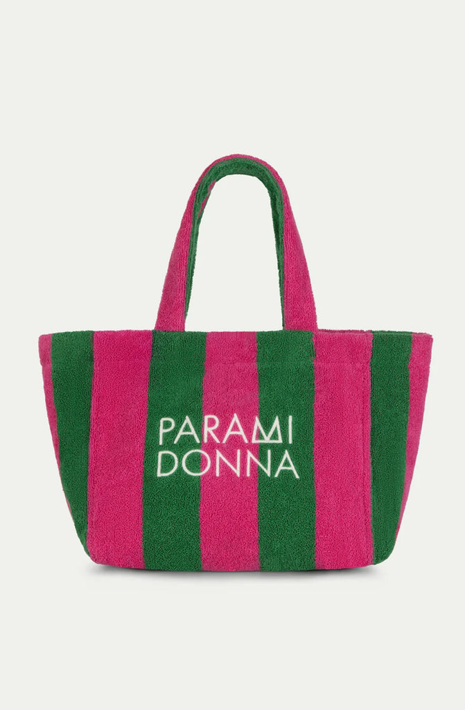 PARAMIDONNA Women Medium Tote Bag Fuchsia Emerald