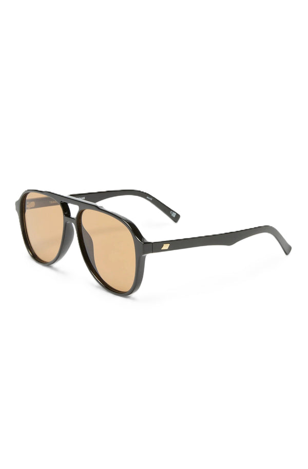 LE SPECS Unisex Tragic Magic Black Tan Tint Aviator Sunglasses
