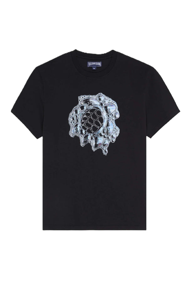 VILEBREQUIN Men Oversize Organic Cotton T-Shirt Bubble Turtle 3D