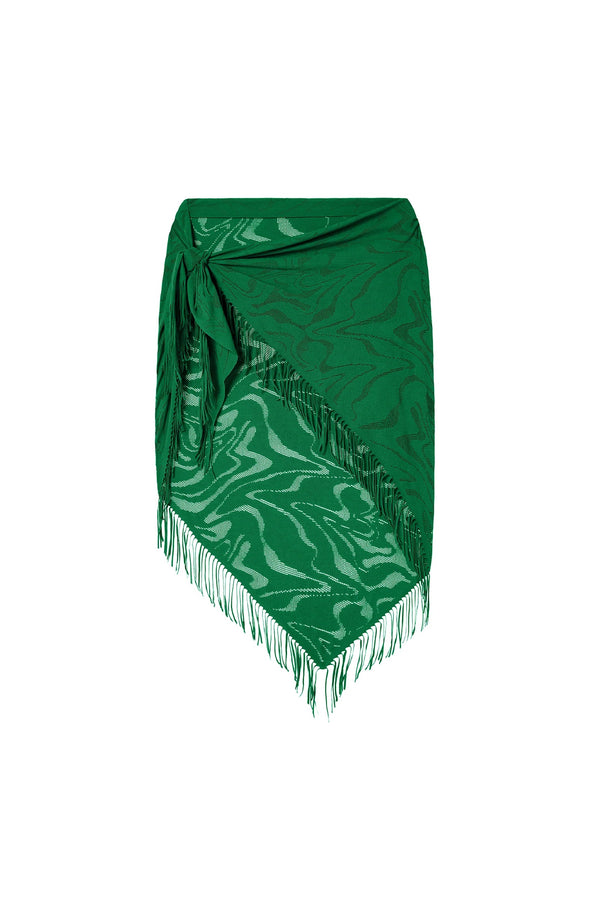 PAIN de SUCRE Women Trudy Jade Lace Fringed Pareo