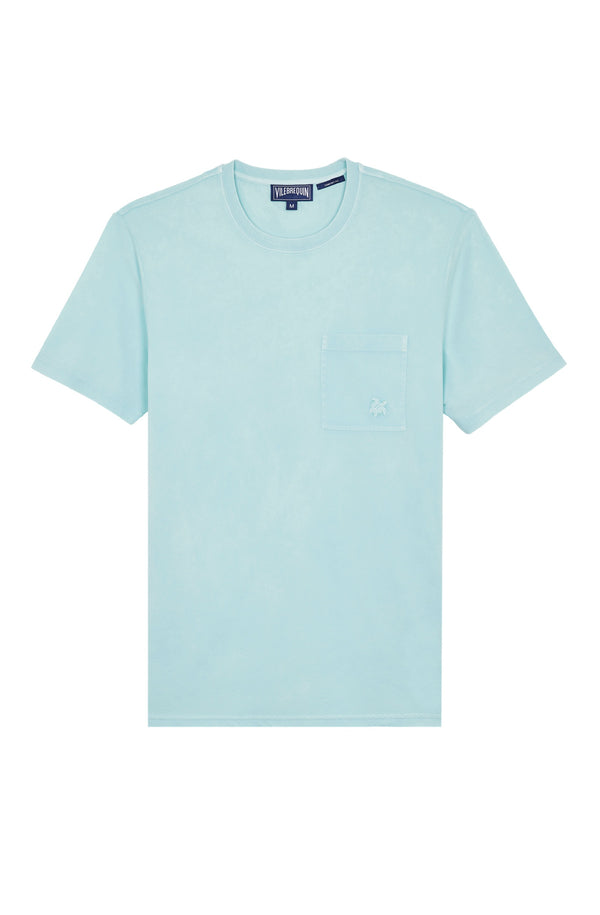 VILEBREQUIN Men Solid Organic Cotton T-Shirt Natural Colors