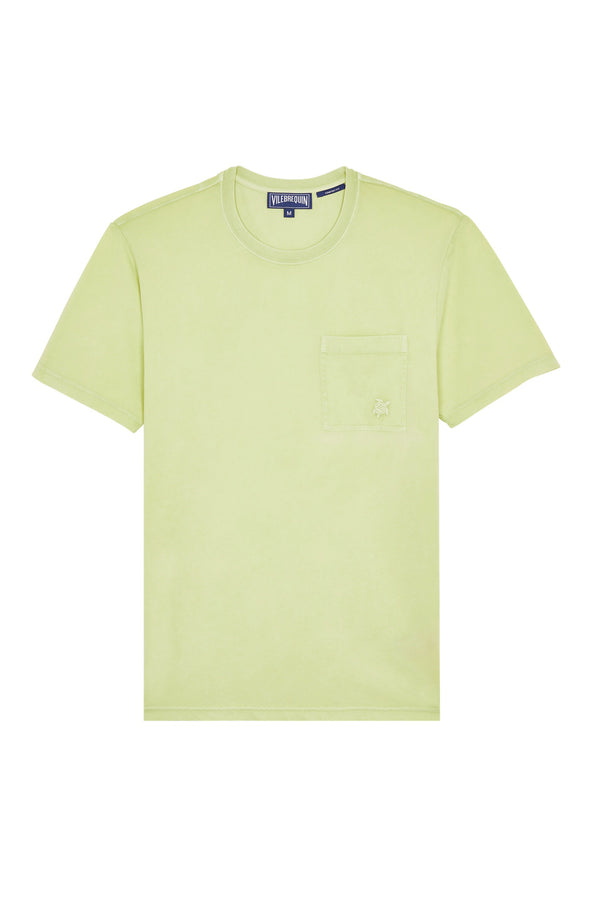 VILEBREQUIN Men Solid Organic Cotton T-Shirt Natural Colors