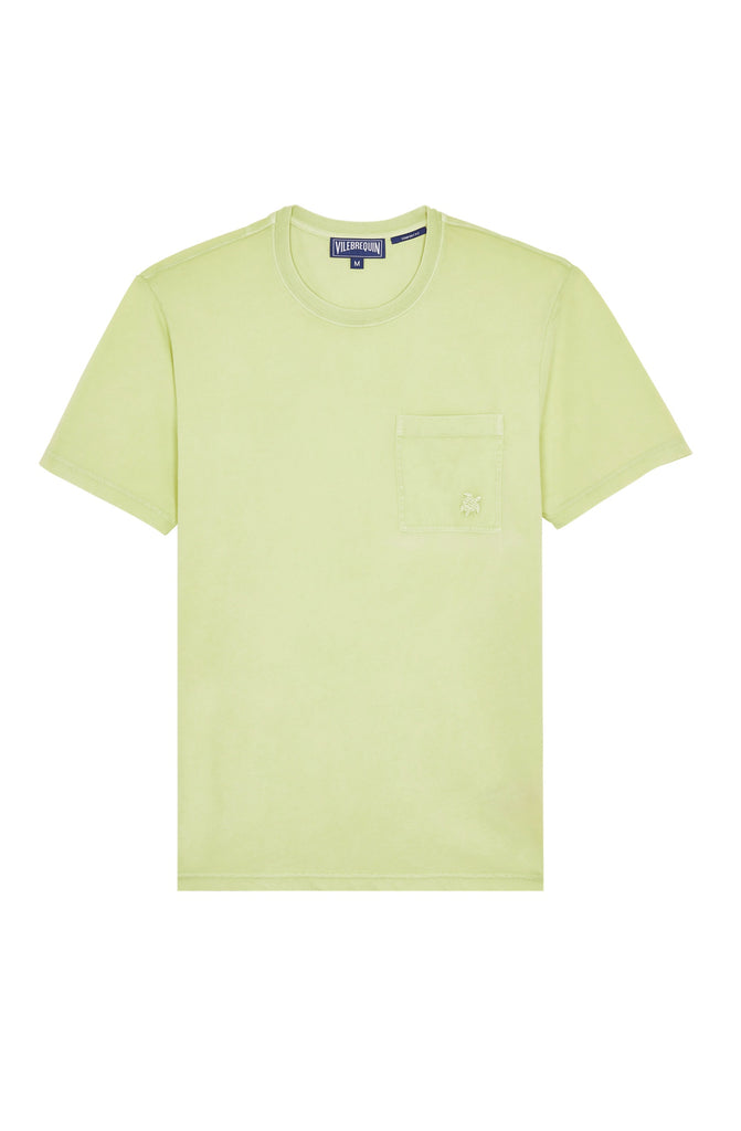 VILEBREQUIN Men Solid Organic Cotton T-Shirt Natural Colors