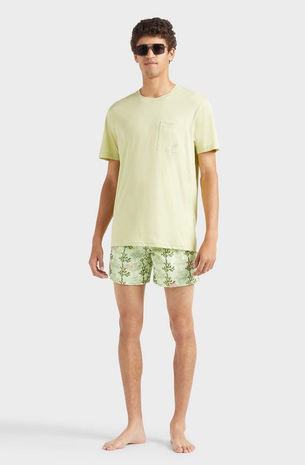 VILEBREQUIN Men Solid Organic Cotton T-Shirt Natural Colors