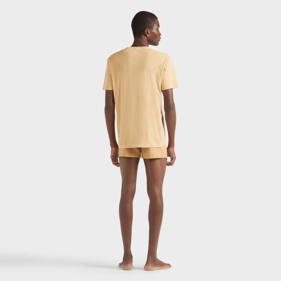 VILEBREQUIN Men Solid Organic Cotton T-Shirt Natural Colors