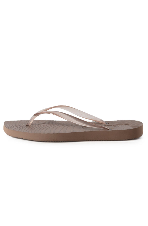 SLEEPERS Women Tapered Sand Transparent Flip Flops