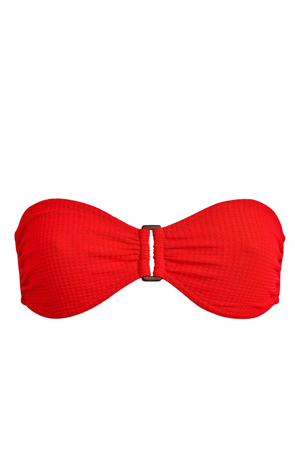 VILEBREQUIN Women Ring Bandeau Bikini Top Jacquard Vichy