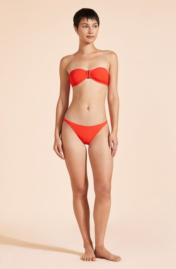 VILEBREQUIN Women Ring Bandeau Bikini Top Jacquard Vichy