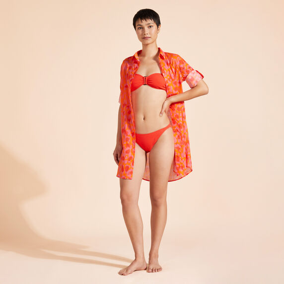 VILEBREQUIN Women Ring Bandeau Bikini Top Jacquard Vichy