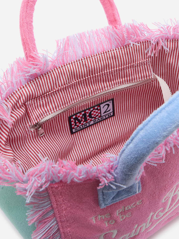 MC2 SAINT BARTH Women Colette Sponge Terry Effect Multicolor Block