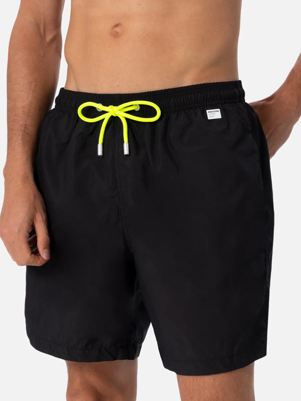 MC2 SAINT BARTH Men Swim Shorts Light Weight Fabric Solid Color