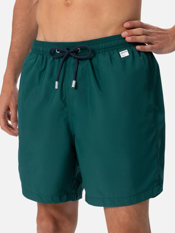 MC2 SAINT BARTH Men Lightweight Swim Shorts Lighting Pantone British Green