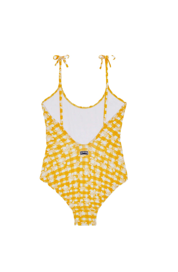 VILEBREQUIN Girls One-Piece Swimsuit Turtles Vichy
